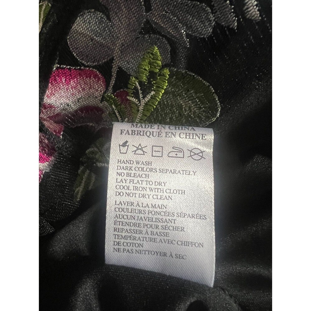 ABS Collection Little Black Dress Embroidered Sz 14 NWT - Picture 9 of 9
